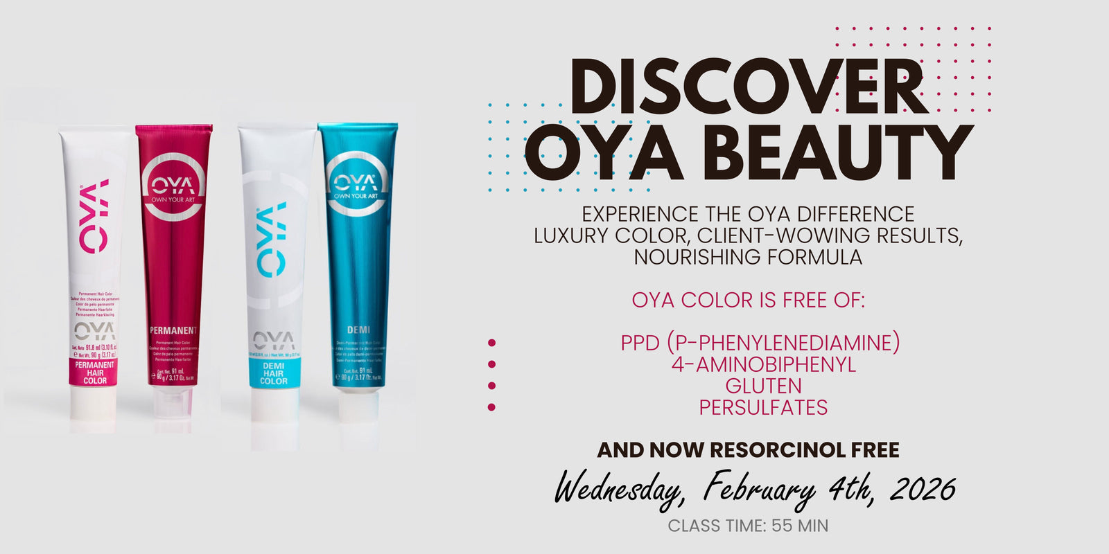 ONLINE: DISCOVER OYA BEAUTY | Wednesday, February 4th, 2026