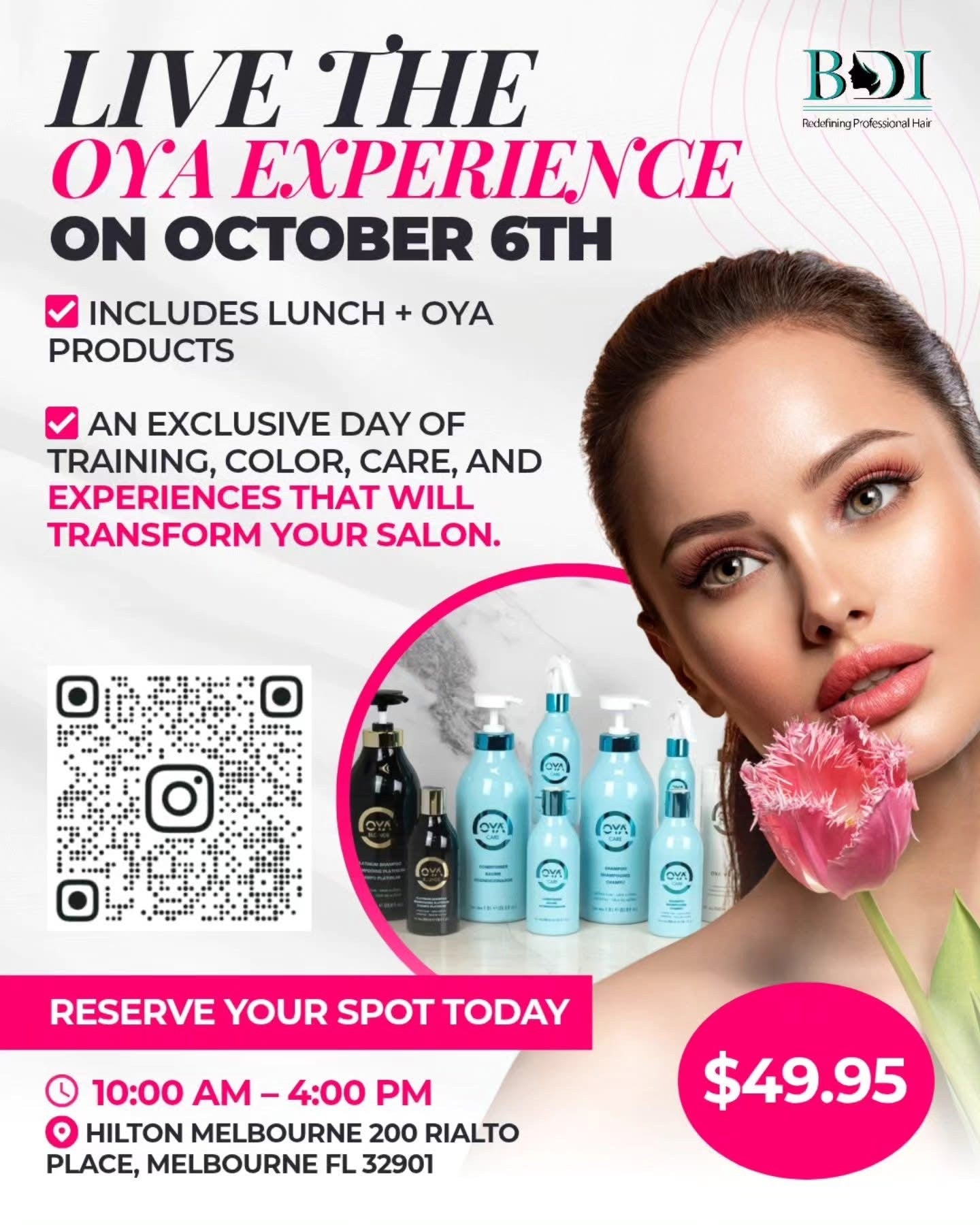 LIVE THE OYA EXPERIENCE - OCTOBER 6th - Melbourne, Florida