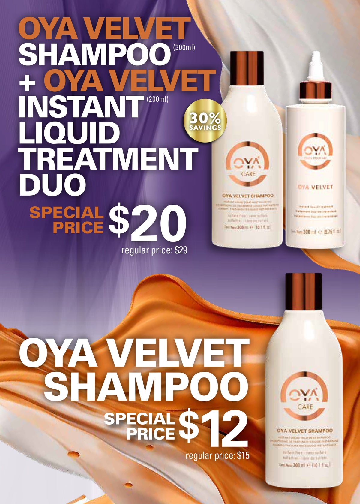 OYA Velvet Instant Liquid Treatment