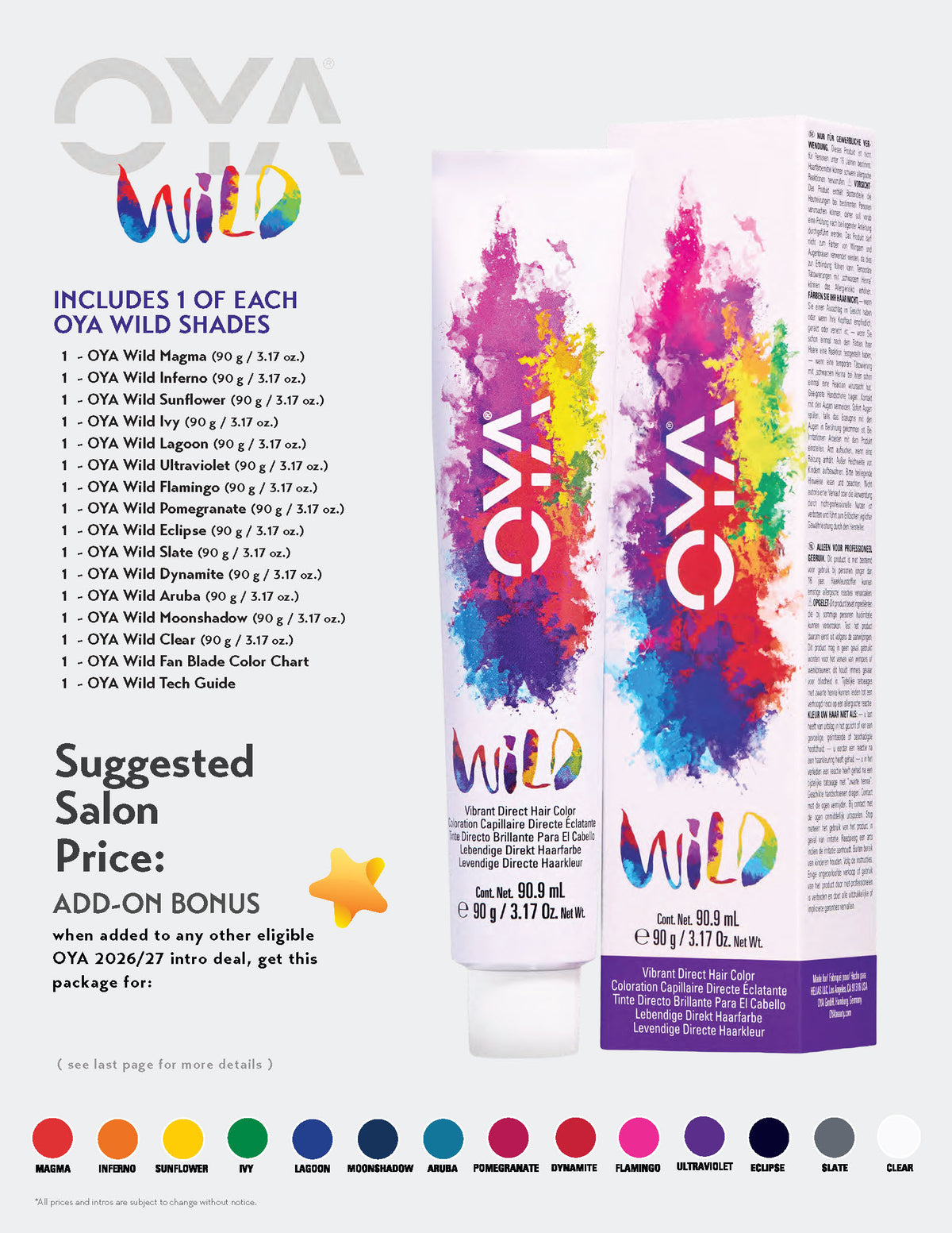 2026/2027 OYA Wild Direct Dye Intro