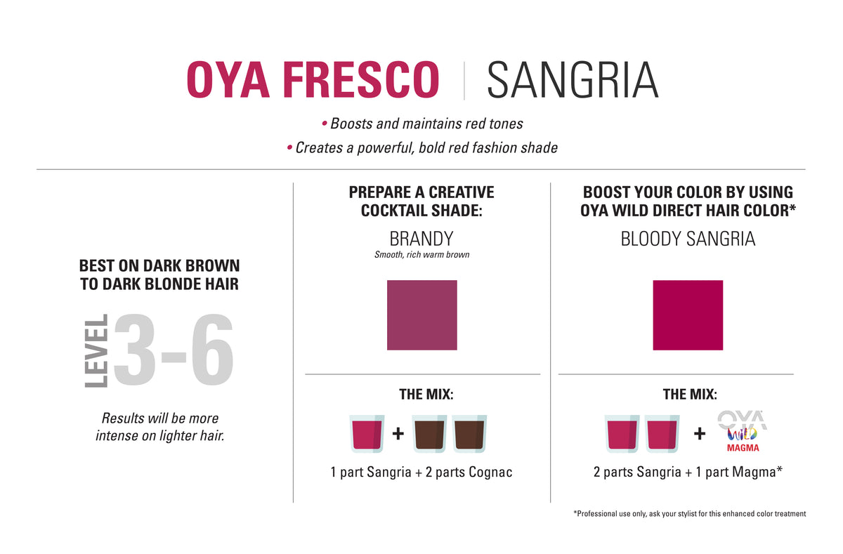 OYA Fresco Quenching Color Conditioner - Sangria (200ml / 6.9 fl.oz)